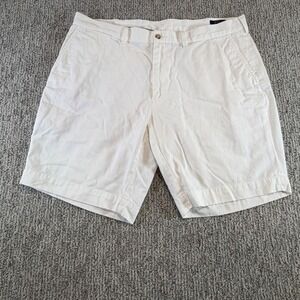 Polo Ralph Lauren Chino Shorts Mens 38 White Classic Fit 9" Inseam Cotton